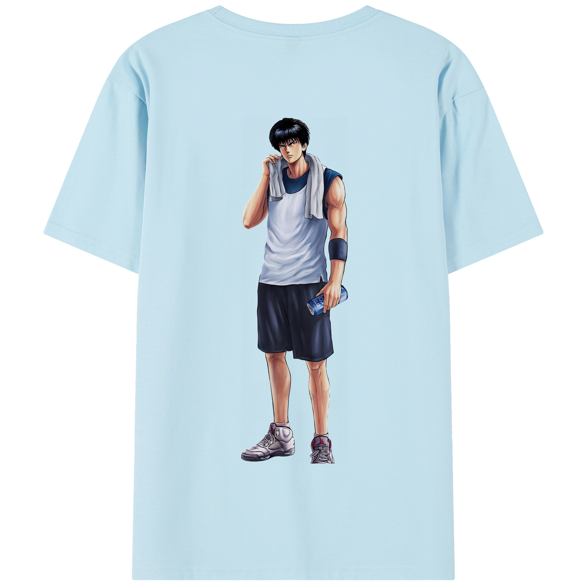 SLAM DUNK／スラムダンク 綿100％半袖Tシャツ（背面プリント）